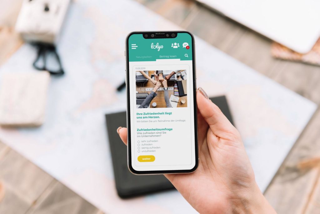 LOLYO Mitarbeiter-App Mitarbeiterbefragung