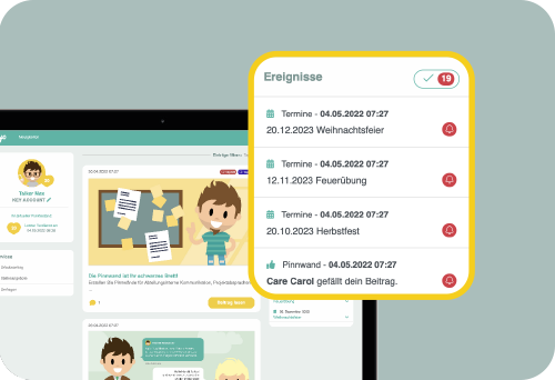 LOLYO MACH MITarbeiter-App Social Intranet Ereignis Anzeige - Bild