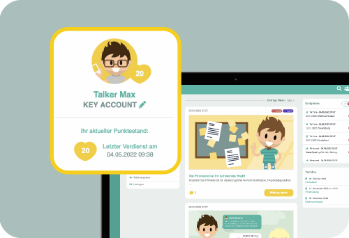 LOLYO MACH MITarbeiter-App als Social Intranet Mitarbeiter Profil Anzeige - Bild