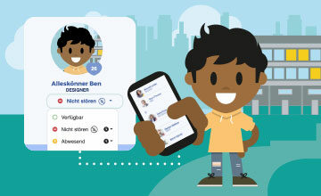 LOLYO Mitarbeiter-App Fokus Funktion für Status Anzeige