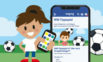 Engagement Steigerung: WM Tippspiel in der Mitarbeiter-App