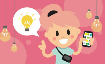 LOLYO Mitarbeiter-App Hidden Hints Serie #3 - Frau, Smartphone