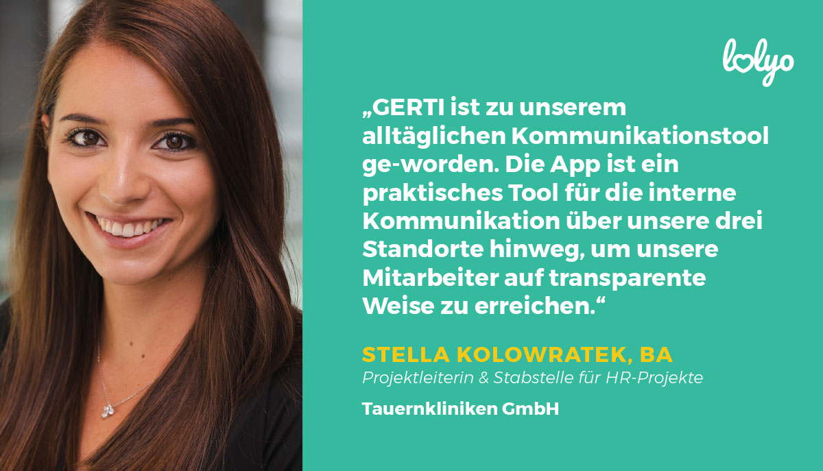 lolyo-mach-mitarbeiter-app-successstory-tauernkliniken-stella-kolowratek-projektleiterin-profilbild-und-zitat-beitrag