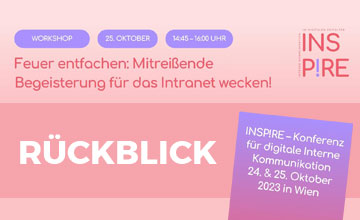 Event-Rueckblick - LOLYO Mitarbeiter-App bei der Inspire Konferenz fuer interne Kommunikation in Wien 2023