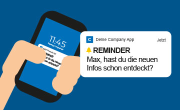 Engagement-Reminder fuer mehr Aktivitaet in der Mitarbeiter-App