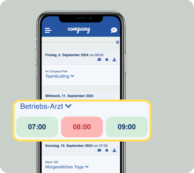 LOLYO Mitarbeiter-App New Feature - Time Slots