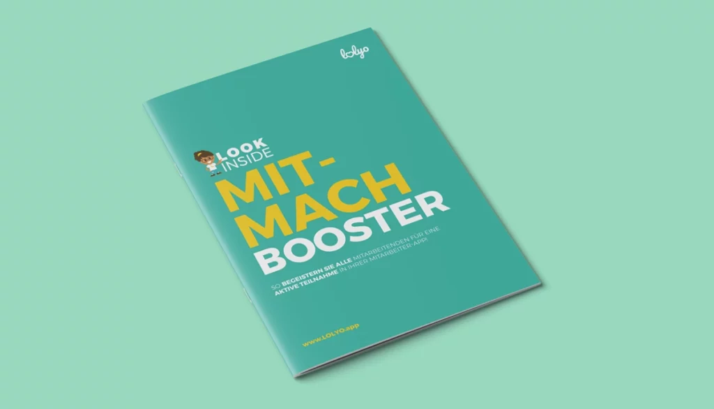 Mitarbeiter-App - LOLYO Look Inside Broschüre - Whitepaper- MITMACH-Booster