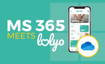 LOLYO Mitarbeiter-App meets Microsoft 365 - App-Screen SharePoint-Files - OneDrive Ordner - LOGO MS OneDrive