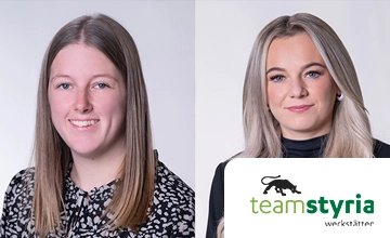 Mitarbeiter-App Sozialwesen - Success Story Team Styria Werkstätten GmbH - Lisa Bartsch, Laura Hübler - Profilbild - Logo