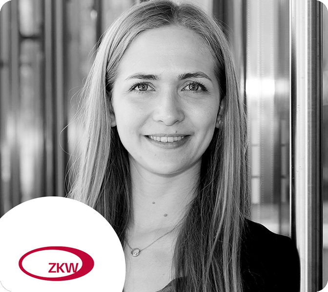 Mitarbeiter-App Kaffeeplausch Linz - LOLYO-fluencerin Vanessa Sonnleitner, ZKW - Portrait - Logo
