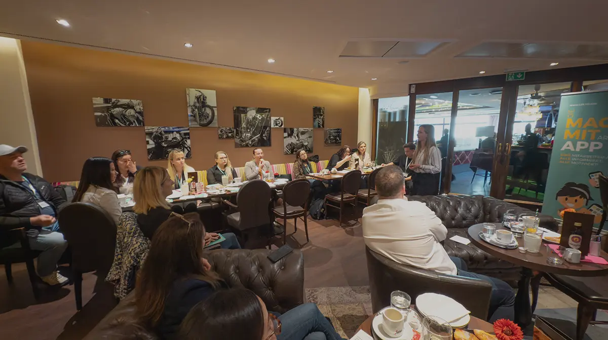 LOLYO Mitarbeiter-App Kaffeeplausch Networking Event Linz zum Thema Employer Branding von innen heraus