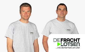 Mitarbeiter-App SUCCESS Story  Die Frachtlotsen GmbH - Logo + Portrait Udo Mattern, Jochen Pressl