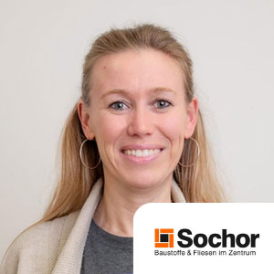 Mitarbeiter-App Zitat - Portrait Sandra Filler, Unternehmensgruppe Sochor - LOGO