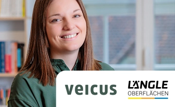 LOLYO Mitarbeiter-App Success Story - Portrait Corina Feuerstein, BSC, Veicus GmbH - Laengle Oberflaechen Technik LOGO