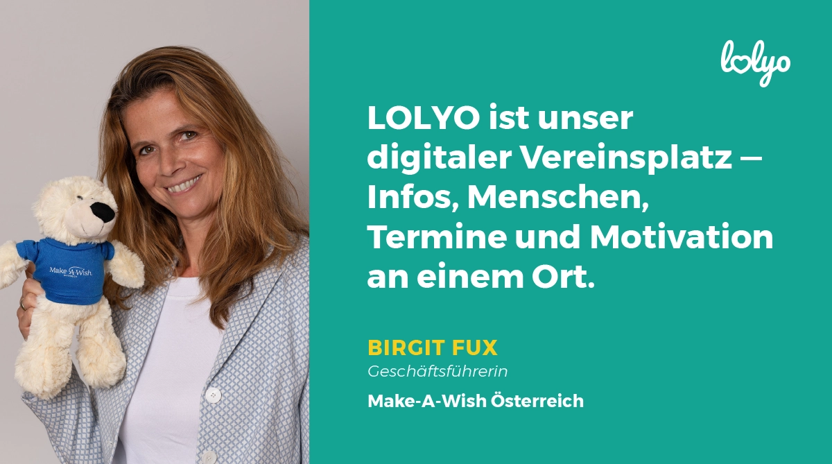 "LOLYO ist unser digitaler Vereinsplatz - Infos, Menschen, Termine und Motivation an einem Ort".